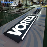 Enseigne LED personnalisée en acier inoxydable 3D avec rétroéclairage LED |   Lettres murales publicitaires pour les magasins, les immeubles de bureaux, intérieur/extérieur