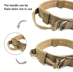 Conjunto de correa de nailon reflectante de lujo personalizado para mascotas, mango cómodo, <span class=keywords><strong>collar</strong></span> de pastor alemán sencillo a la moda para sólido mediano y grande - Product Image 5