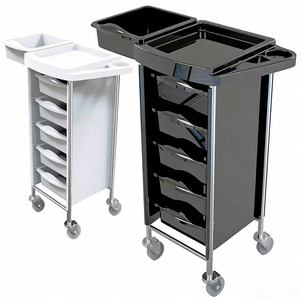 Carrito de Herramientas de Belleza y Peluquería, Carrito de Mano para Salón de Belleza, Carrito de Herramientas de Peluquería, Carro de Entrega para Estampado en Caliente y Tinte de Cabello - Product Image 4