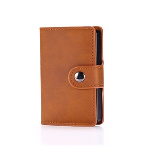 Cartera de metal de aluminio de cuero de <span class=keywords><strong>los</strong></span> titulares de tarjetas de crédito del negocio RFID para el hombre - Product Image 6