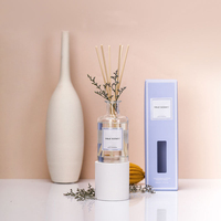 True Scent bouteille de diffuseur transparente de marque privée de luxe avec diffuseur d'huile de roseau diffuseur de roseau liquide naturel désodorisant