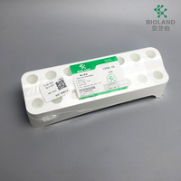 Support de tubes coniques de centrifugation Bioland à 15/25 trous pour tubes de 5 ml/15 ml/50 ml, autoclavable, en polypropylène, fournitures de laboratoire