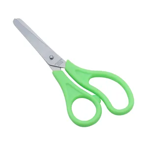 Factory Wholesale Stainless Steel Student Scissors Round Tip School Children Scissors with PP Handle for Child