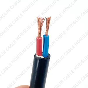 60227 iec 52 rvv copper conductor Flexible cable RVV 2 3 4 5 core 0.75 1.5 2 2.5 4 6mm Electrical cable wire