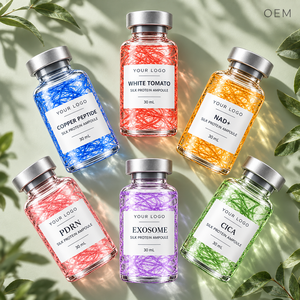 Ampoule de soin visage à la protéine de soie, essence 30ml, formule personnalisée, marque privée, OEM, ODM, vente en gros en vrac, soins de la peau - Product Image 4