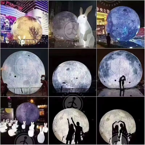 Bola <span class=keywords><strong>de</strong></span> globo terráqueo inflable <span class=keywords><strong>de</strong></span> alta calidad, globos <span class=keywords><strong>de</strong></span> Luna inflables colgantes con LED para decoración publicitaria - Product Image 6