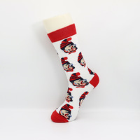 En Stock Haute Qualité Halloween Drôle Couleur Personnalisé Robe Tube Chaussettes pour Hommes et Femmes Chauve-Souris Citrouille Logo Imprimer quantité minimale de commande 10 Paires
