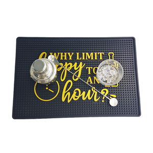 Customizable <b>Silicone</b> Bar <b>Mat</b> Rubber Spill <b>Mat</b> Bar Runner Drip Tray Beer <b>Mat</b> Non Slip Countertop Pad with Custom Logo - Product Image 1