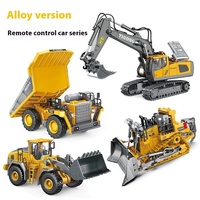 YIGONG Bulldozer RC en alliage 9 canaux 2,4 GHz à l'échelle 1/24, véhicule d'ingénierie télécommandé en métal, camion excavateur BC1045 BC1043/1047
