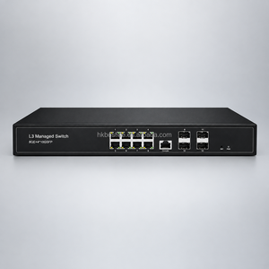 สวิตช์เครือข่ายแบบจัดการ L3 8 พอร์ต Gigabit RJ45 + 4 พอร์ต 10G SFP+ สวิตช์อีเธอร์เน็ตแบบจัดการสำหรับการรวมเครือข่ายองค์กร - Product Image 3