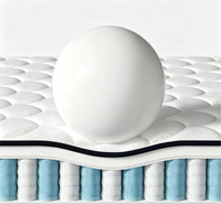 Matelas compressé sous vide peu encombrant, format King, Queen, Twin, Full, matelas hybride à ressorts ensachés pour mobilier de chambre