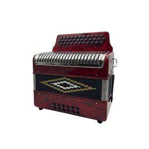 Accordéon diatonique professionnel SEASOUND à 34 boutons et <span class=keywords><strong>12</strong></span> <span class=keywords><strong>basses</strong></span>, de haute qualité, JB3412, couleur rouge, en bois, portable, pour étudiants - Product Image 5