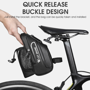 Sacoche de selle de vélo imperméable WEST BIKING, sacoche de selle pour VTT, accessoires de vélo, sacoches arrière pour vélo avec poche pour bouteille d'eau - Product Image 2