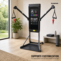 Machine de fitness tout-en-un à résistance électromagnétique Strongway Commercial Smart Home Gym, noire, pour musculation