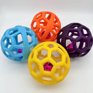 Palla Giocattolo per Cani, Resistente e Masticabile, con Suono, per l'Auto-Intrattenimento degli Animali Domestici, Gadget Anti-Noia, per la Pulizia dei Denti dei Cuccioli - Product Image 2