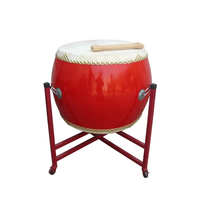 Lion Dance Drum Traditional Chinese Drum Red Tang Drum