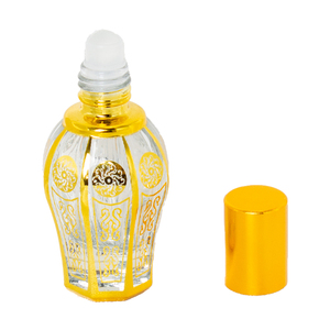 <span class=keywords><strong>8ml</strong></span> mạ điện biểu tượng tùy chỉnh vàng kính cuộn trên tinh dầu chai nước hoa phổ biến chăm sóc da chai dầu với thanh nhỏ giọt - Product Image 3