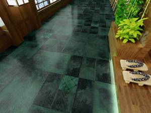 Màu xanh lá cây đám mây cổ điển sang trọng sứ phòng tắm gạch ban công không trượt gạch lát sàn gốm gạch men - Product Image 4