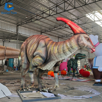 FL-64 Lanternes d'animaux grandeur nature personnalisées pour le Festival des lanternes, lanternes géantes de dinosaures pour les parcs à thème