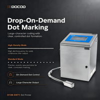 Máquina de Codificación de Caracteres Grandes DOCOD D100-KNT1 de Bajo Mantenimiento, Impresora Industrial de Inyección de Tinta para Lotes de Tuberías de Cemento