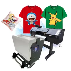 Alta Qualidade 24 polegada Impressora Dtf T Shirt Máquina De Impressão De Filme Impressora Dtf 60cm Impressoras Dtf Com Máquina De Tratamento De Pó