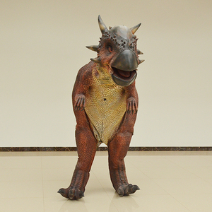 Disfraz <span class=keywords><strong>de</strong></span> Dinosaurio Pachycephalosaurus Rojo <span class=keywords><strong>de</strong></span> la Fábrica <span class=keywords><strong>de</strong></span> Zigong, con Patas Ocultas, Tallas Personalizadas para <span class=keywords><strong>Parques</strong></span> Temáticos, Centros Comerciales y Aeropuertos - Product Image 4