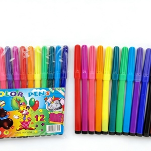 Marqueurs feutres à pointe douce non toxiques pour l'art, 12 couleurs, pour l'école, les enfants et le dessin (vente en gros) - Product Image 5