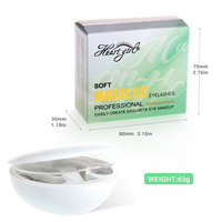 Faux cils magnétiques naturels doux réutilisables en gros sous marque privée, extensions de cils magnétiques délicates avec applicateur