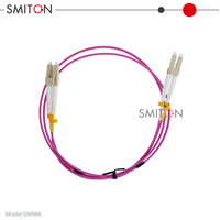 Cordon de brassage fibre optique LC-LC multimode duplex OM4 50/125µm violet LSZH, vente en gros usine