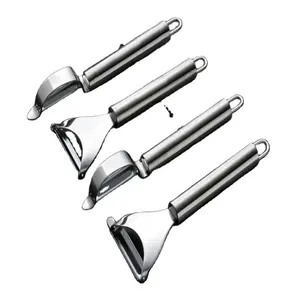 Alat Pengupas Wortel Stainless Steel, Set Parutan Keju Sayur dan Buah Profesional