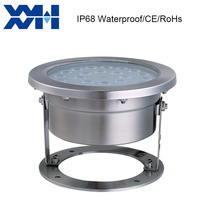 Projecteur LED RGBW IP68 étanche en acier inoxydable 316L pour aménagement paysager, éclairage de piscine et fontaine, 12V/24V, DMX512, 2700-7000K
