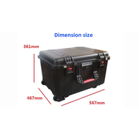 Nouveauté USUN Modèle : GB40-OL-F 200-300 Bar Pompe à oxygène à air comprimé portable avec boîtier noir et tuyaux