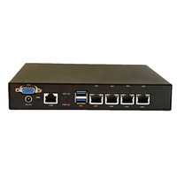 Mini PC de sécurité réseau 24/7 embarqué, console Intel Celeron J4125, 4x2.5G RJ45, OPNsense, PfSense, Linux, Win11, Terminal Gateway