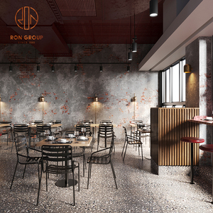 การออกแบบที่ทันสมัยร้อนขายโรงแรมเชิงพาณิชย์เฟอร์นิเจอร์ร้านอาหารไม้เหล็กพักผ่อนร้านอาหารกลางแจ้งโต๊ะบาร์และเก้าอี้ - Product Image 1