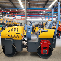 Mini-compacteur vibrant à double tambour pour la construction routière