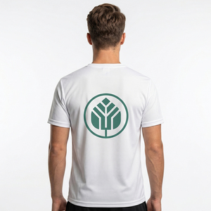 <span class=keywords><strong>Camiseta</strong></span> Premium de 180 g/m², 100 % Algodón, Corte Regular para Hombre, Suave y Transpirable, con Estampado Gráfico, Informal, de Manga Corta, Blanca - Product Image 2
