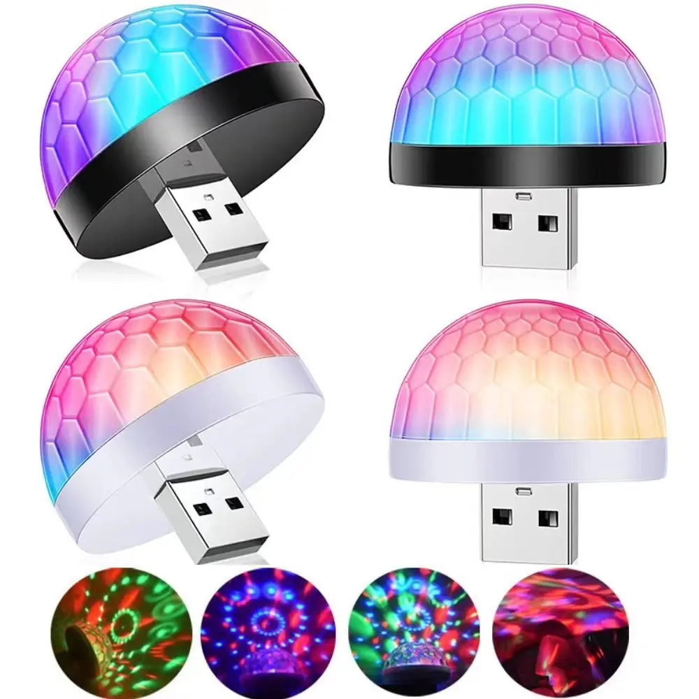 LED Mini Party Light RGB Magic Ball Light Neon Disco Stage Effect Lamp With Remote Lamp Disco Car And Mobile Phone Use Light