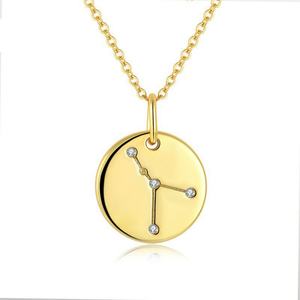 Nouveauté 2024 : Collier Horoscope en Acier Inoxydable Poli Miroir, Anti-ternissement, Plaqué Or, Chaînes Tendance, Vente en Gros - Product Image 4
