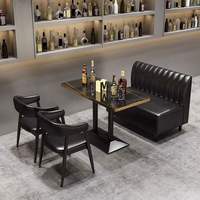 Ensembles de mobilier commercial moderne en bambou pour bars extérieurs, stands de fête, cafés et salons de thé, tables de bar et de salle à manger
