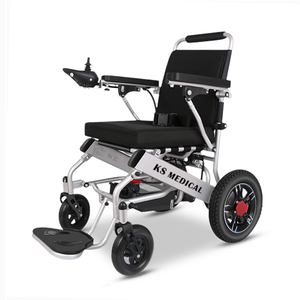 Fauteuil roulant électrique pliable léger KSM-601 avec dossier inclinable manuel, batterie au lithium portable - Product Image 1