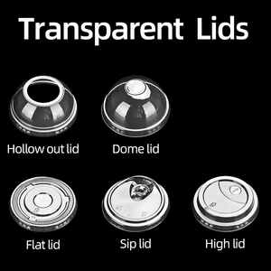 Gobelets personnalisés pour boissons froides, gobelets jetables pour café glacé, coupes pour boba, gobelets transparents en <span class=keywords><strong>plastique</strong></span> PET avec couvercles - Product Image 3