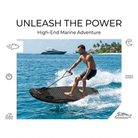 Planche de surf à moteur personnalisable en composite de graphite, couleur anthracite texturé, 12KW, moteur brushless, rechargeable, pour la course et les sports nautiques