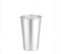 Mug à bière froide personnalisé de 450 ml, changeant de couleur, sublimation, qualité alimentaire, recyclable, réutilisable, en aluminium anodisé, isolation thermique