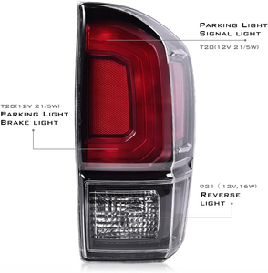 Conjunto de Luces Traseras OE Fit para Toyota Tacoma, Modelos 2016-2023, Suministro de Fábrica de Autopartes ----- Caballo Negro - Product Image 3