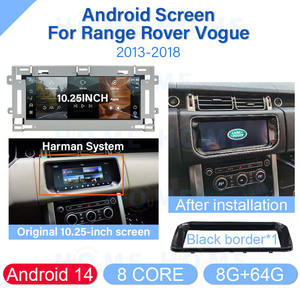 NUEVO Reproductor Multimedia para Auto con Android 14, MTK 8+128G, Pantalla de 10.25 Pulgadas, Radio DVD para Range Rover <span class=keywords><strong>Vogue</strong></span> 2013-2018, Navegación GPS, Auto Carplay - Product Image 5