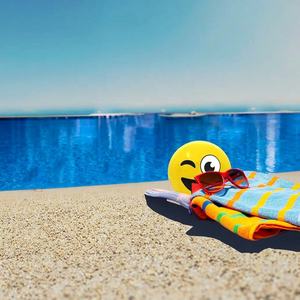 Trẻ Em PVC Biểu Tượng Cảm Xúc Bóng Bơm Hơi Cho Ngoài Trời Thể Thao Dưới Nước Ánh Sáng Hồ Bơi Bãi Biển Chơi Bóng Logo Nhựa - Product Image 3