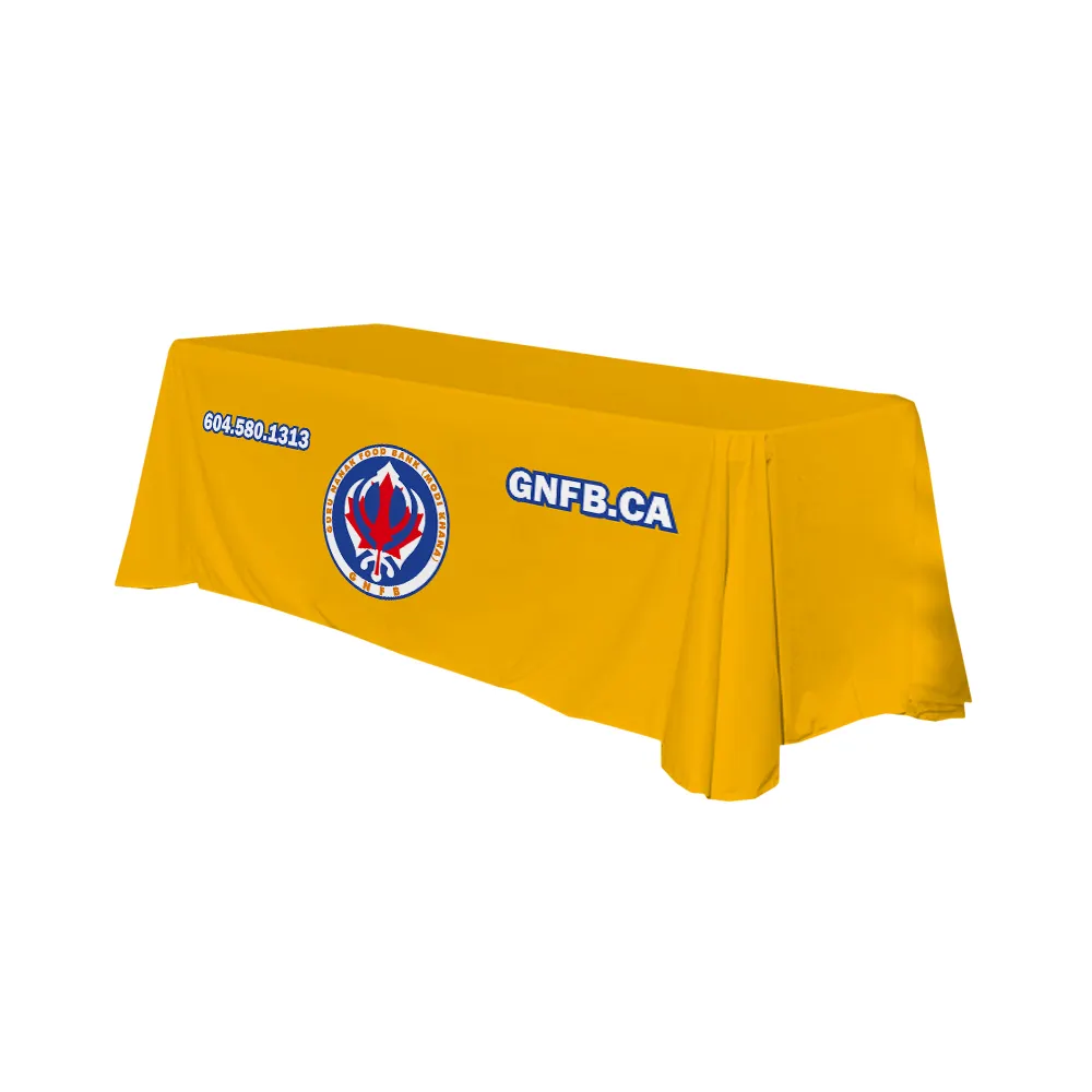 Custom 4ft 6ft 8ft Stretch Tafelkleding Uitgerust Met Logo Vakbeurs Tafelkleed Met Getailleerd Tafelkleed Voor Evenementen