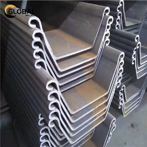 Pila de chapa de acero laminada en caliente Q235 Q345 A36 S355 Pila de chapa de acero Cofferdam de 600mm - Product Image 3