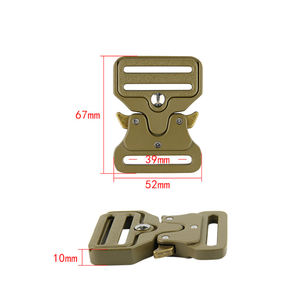 Fibbia per Cintura in Metallo a Sgancio Rapido Laterale Tattica, Accessorio per Abbigliamento Ecologico e alla Moda, Personalizzabile in Massa, Topone TWT2282 - Product Image 5