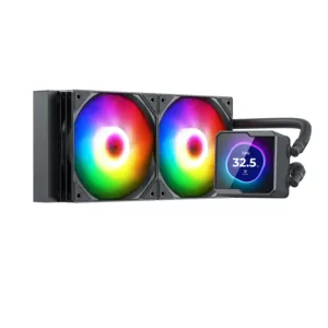 Tecnomall Cpu Temperature Display Cooling 240mm Integrated Cpu Water Cooling Liquid Cooler For Pc Case Intel Amd
